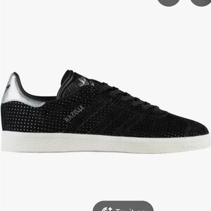 Adidas Gazelle Black with Silver Highlights